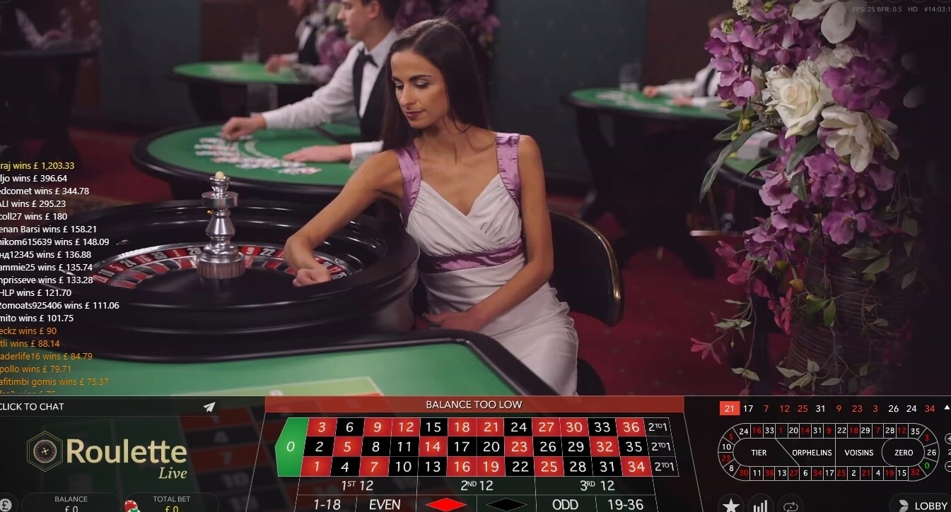 Online casino games - live roulette