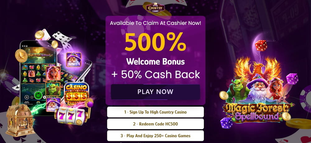 High Country Casino bonus for USA