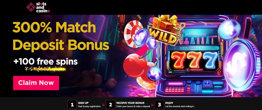 SlotsandCasino bonus for US players